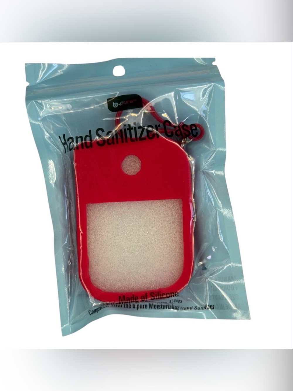 Red Silicone Hand Sanitizer Case